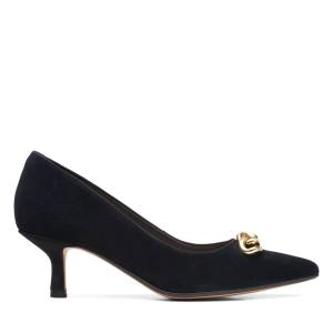 Pantofi Stiletto Clarks Violet55 Trim Dama Negrii | CLK523PWV