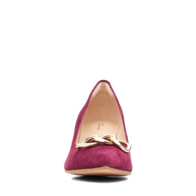 Pantofi Stiletto Clarks Violet55 Trim Dama Roz | CLK059RKJ