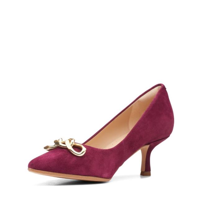 Pantofi Stiletto Clarks Violet55 Trim Dama Roz | CLK059RKJ